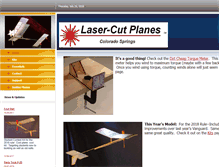 Tablet Screenshot of lasercutplanes.com